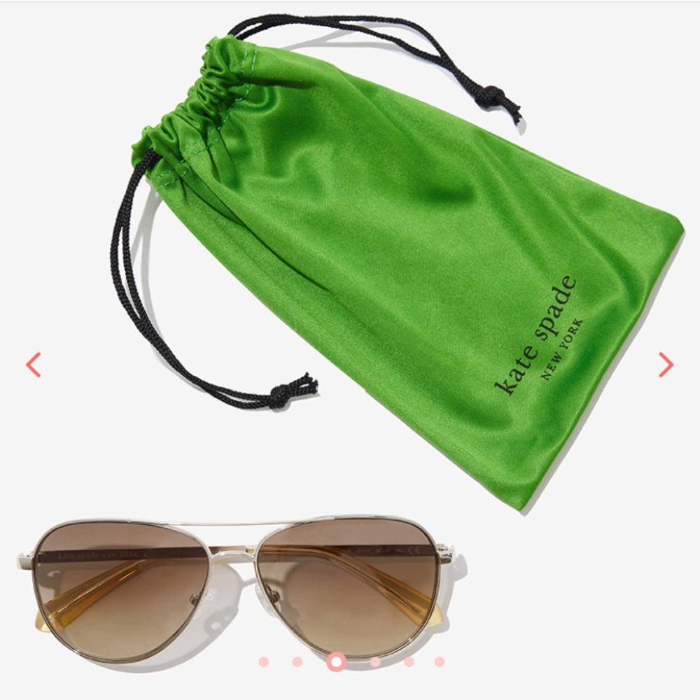 NWT KATE SPADE EMMALINE AVIATOR SUNGLASSES